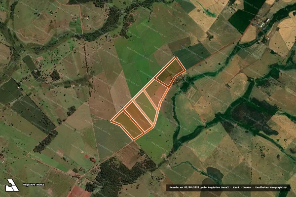 Imagem de satélite de Fazenda Uniao em URÂNIA - SP