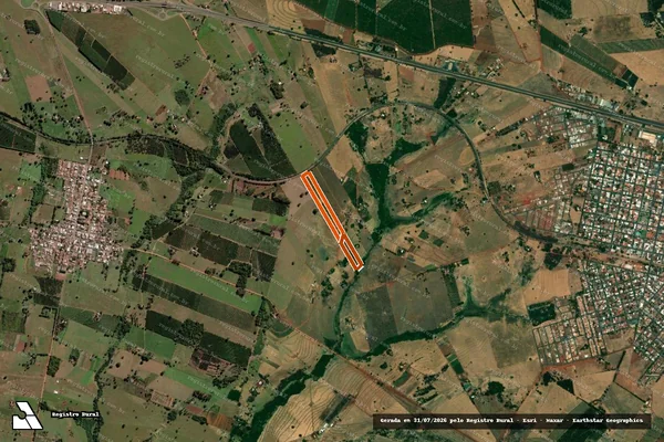 Imagem de satélite de Sitio Santa Clara em URÂNIA - SP