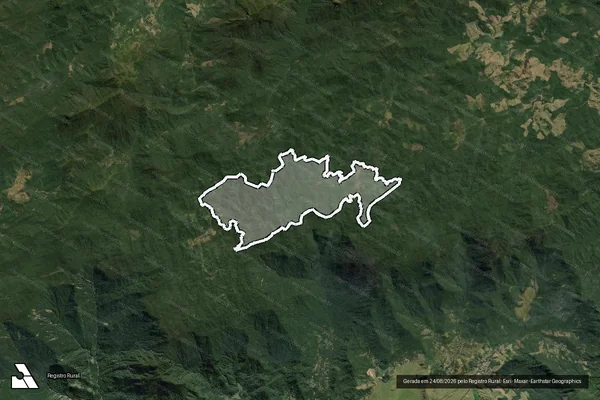 Imagem de satélite de Fazenda Terras Do Rio Do Braco em BANANAL - SP