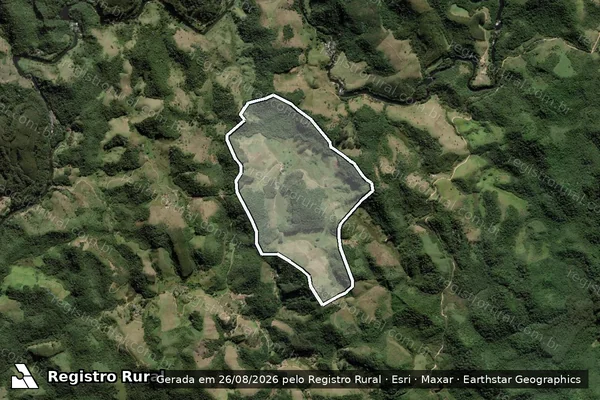 Imagem de satélite de Sítio Boa Esperança em NATIVIDADE DA SERRA - SP