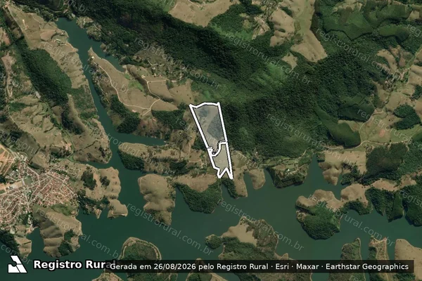 Imagem de satélite de SITIO PALMEIRAS em NATIVIDADE DA SERRA - SP
