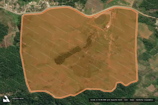Imagem de satélite de Sitio Palmital em APIAÍ - SP