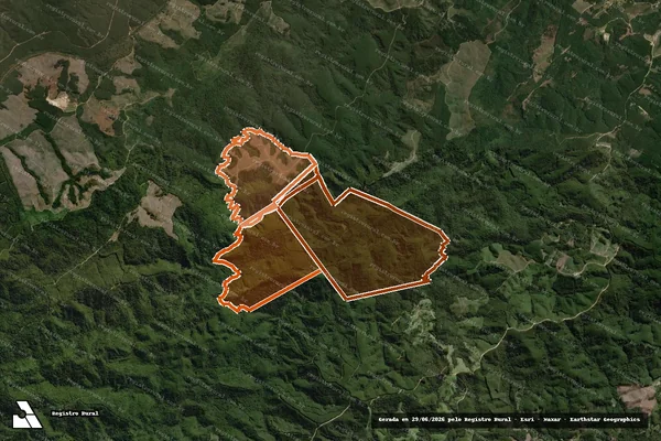 Imagem de satélite de FAZENDA MARIA CECÍLIA III em BARRA DO CHAPÉU - SP