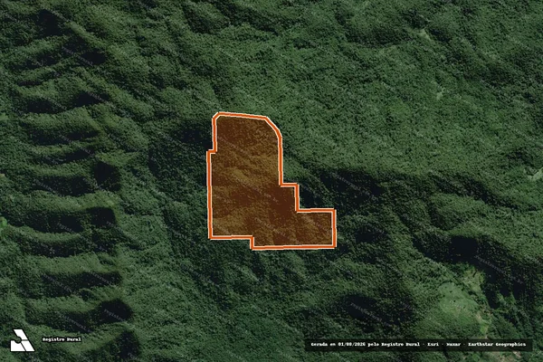 Imagem de satélite de Faz. Agua Clara em ELDORADO - SP