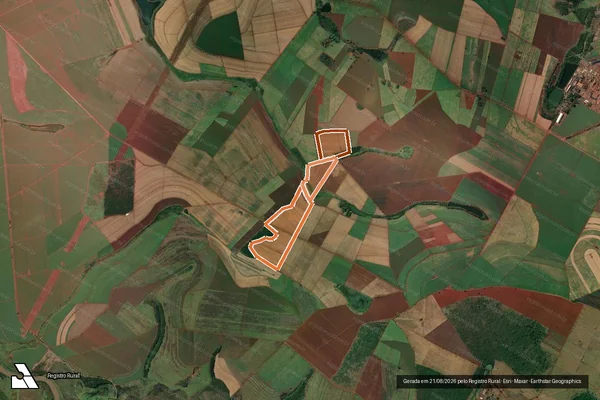 Imagem de satélite de FAZENDA CAPELA DO BANANAL em SERTÃOZINHO - SP