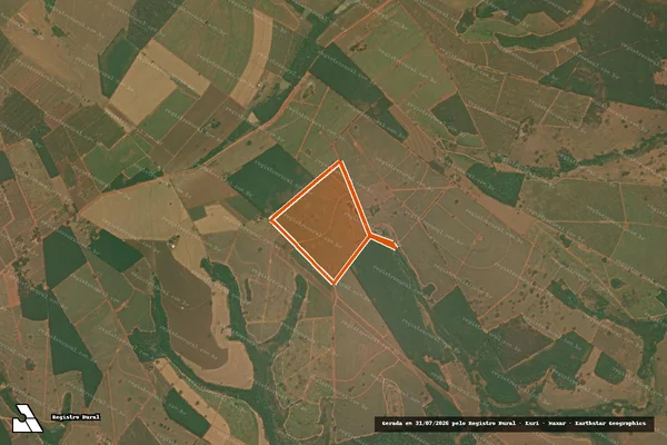 Imagem de satélite de Sitio Sao Lucas em TANABI - SP