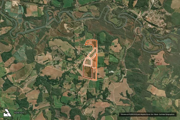 Imagem de satélite de SITIO SÃO SILVESTRE em ARAUCÁRIA - PR