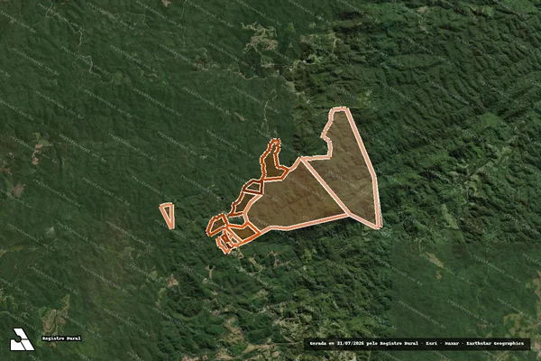 Imagem de satélite de CERRO DAS FLORES em BOCAIÚVA DO SUL - PR