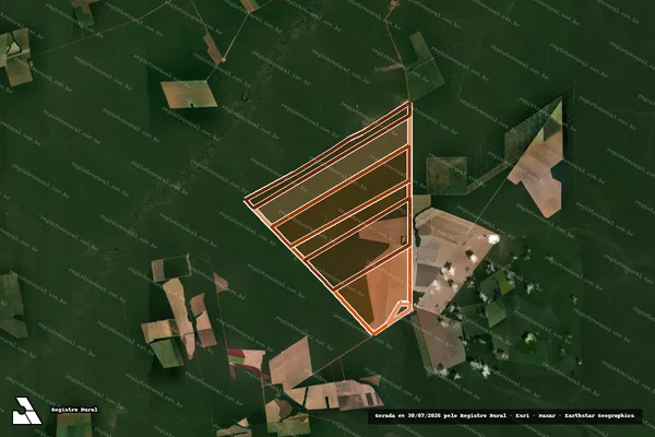 Imagem de satélite de FAZENDA SÃO FRANCISCO em FELIZ NATAL - MT