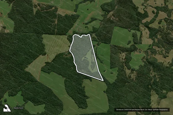 Imagem de satélite de FAZENDA PASSO FUNDO GL 1 DO QUINHA em CORONEL DOMINGOS SOARES - PR