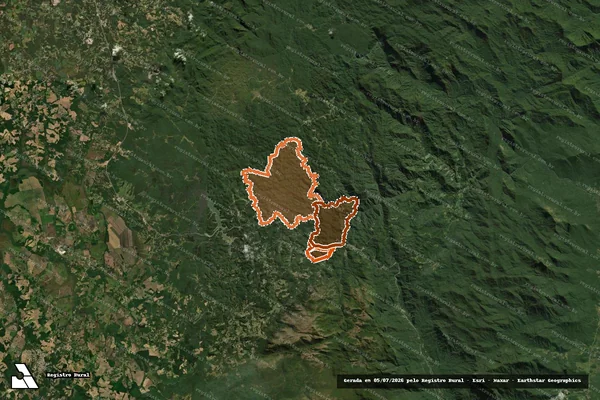 Imagem de satélite de ARAÇATUBA e PORTO BONITO em TIJUCAS DO SUL - PR