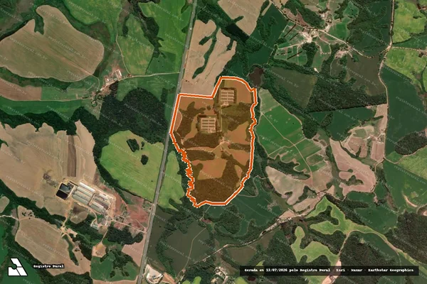 Imagem de satélite de FAZENDA KASHIWA em CASTRO - PR