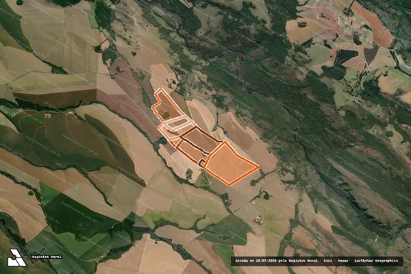 Imagem de satélite de FAZENDA GUARTELA em TIBAGI - PR