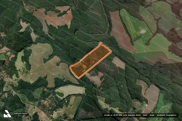 Imagem de satélite de Fazenda Cachoeira em TIBAGI - PR