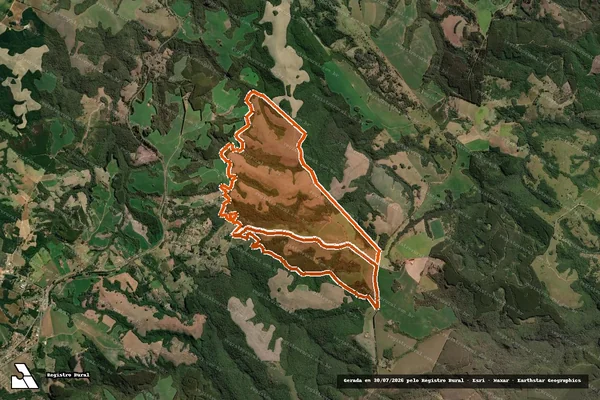 Imagem de satélite de Fazenda Pau De Vinho em ARAPOTI - PR