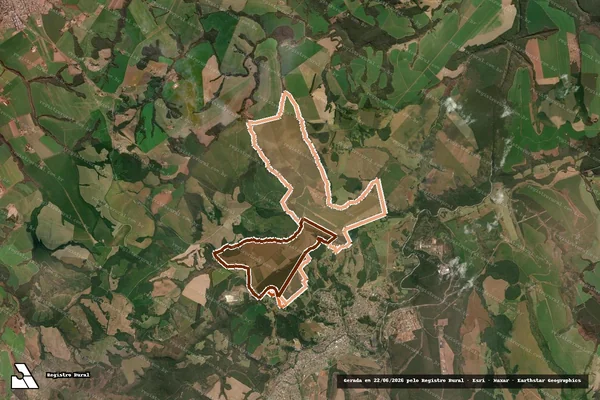 Imagem de satélite de FAZENDA SANTA ROSA em JAGUARIAÍVA - PR