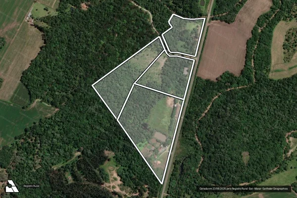 Imagem de satélite de Sitio Santo Expedito em MALLET - PR