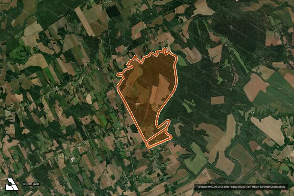 Imagem de satélite de Fazenda Rio Preto em PRUDENTÓPOLIS - PR