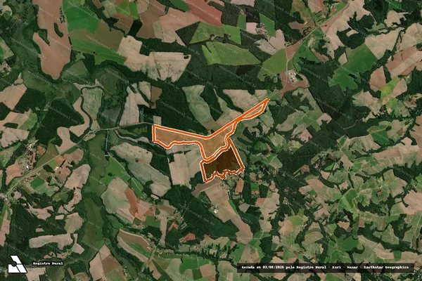 Imagem de satélite de Fazenda Tigre V em TEIXEIRA SOARES - PR