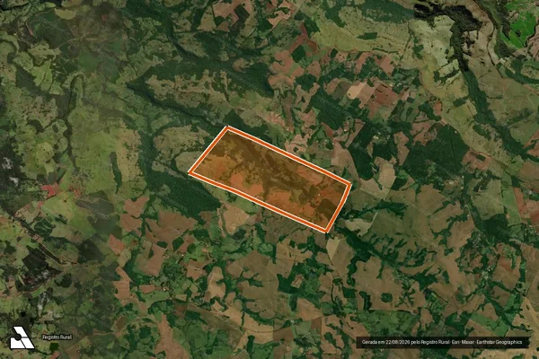 Imagem de satélite de FAZENDA PEDRAO em CÂNDIDO DE ABREU - PR