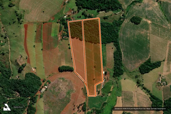 Imagem de satélite de SITIO SAO PEDRO em CÂNDIDO DE ABREU - PR