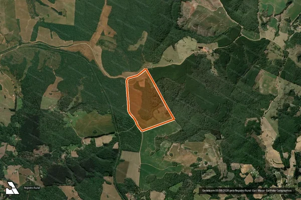 Imagem de satélite de FAZENDA PIQUETE VELHO 01 em IPIRANGA - PR