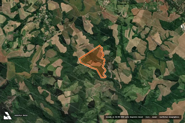 Imagem de satélite de SITIO SURURUCA em IVAÍ - PR