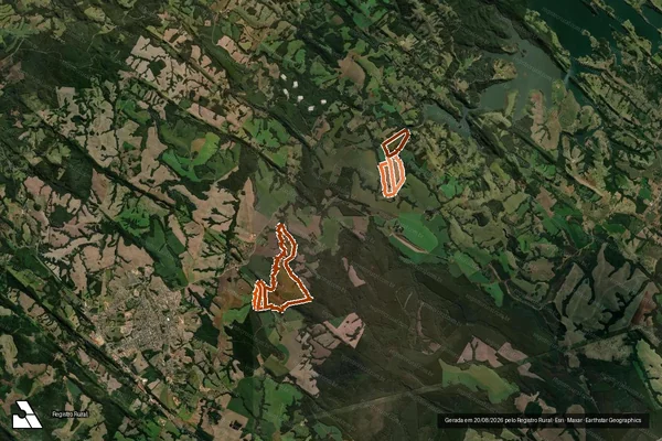 Imagem de satélite de FAZENDA SANTA CLARA em ORTIGUEIRA - PR