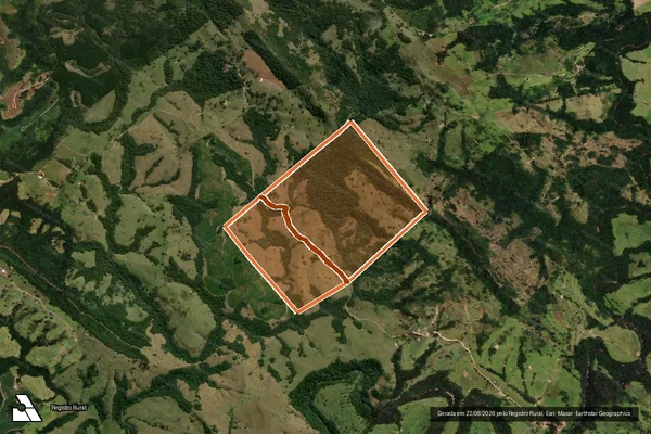 Imagem de satélite de FAZENDA SANTA ODÍLIA em ORTIGUEIRA - PR