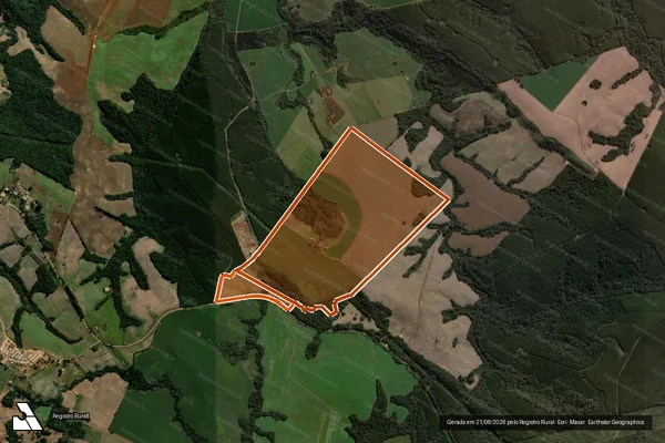 Imagem de satélite de Fazenda Estela Mari em ORTIGUEIRA - PR