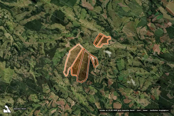 Imagem de satélite de FAZENDA GURUPIA em RESERVA - PR