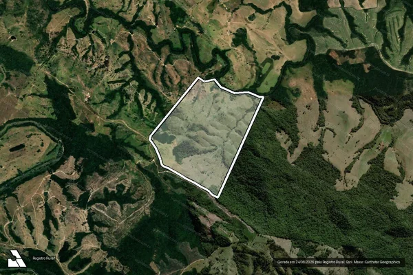 Imagem de satélite de FAZENDA RIBEIRÃO BONITO em RESERVA - PR