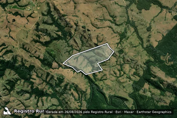 Imagem de satélite de Sitio Tania em SAPOPEMA - PR
