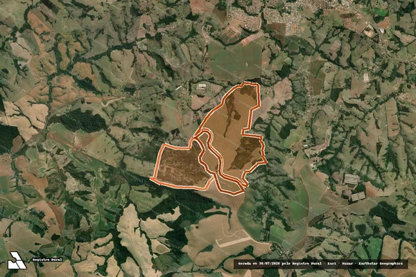 Imagem de satélite de FAZENDA QUERENCIA AMADA I em TOMAZINA - PR