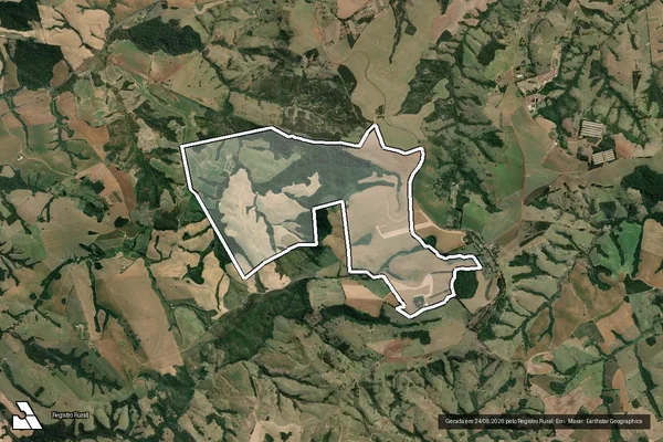 Imagem de satélite de FAZENDA BOA VISTA em TOMAZINA - PR