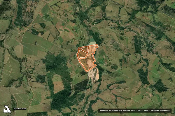 Imagem de satélite de SÍTIO SANTA CLARA em JACAREZINHO - PR