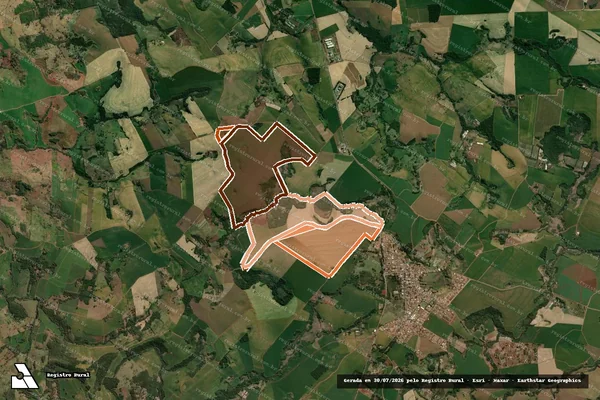 Imagem de satélite de FAZENDA PALESTINA em NOVA SANTA BÁRBARA - PR