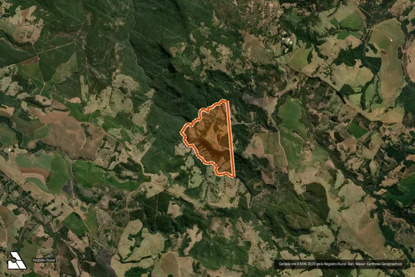 Imagem de satélite de FAZENDA PEROBAL em SÃO JERÔNIMO DA SERRA - PR