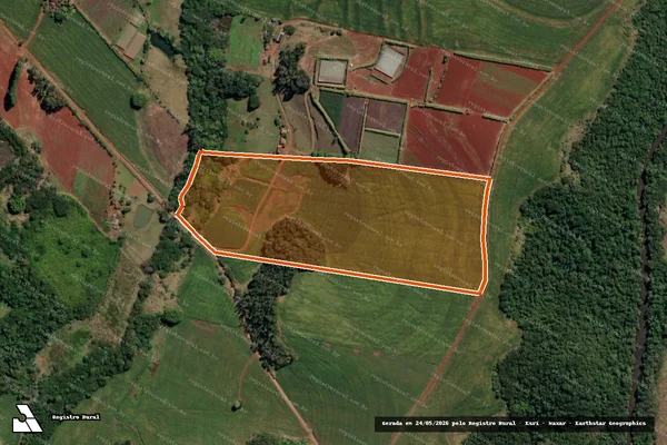 Imagem de satélite de Sitio Santa Amelia em URAÍ - PR