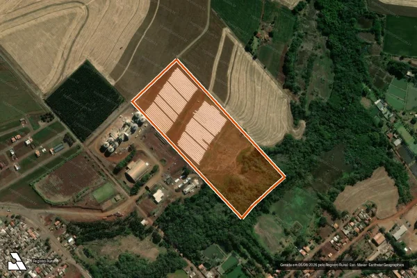 Imagem de satélite de RG - 030 Uraí (Fundos) em URAÍ - PR