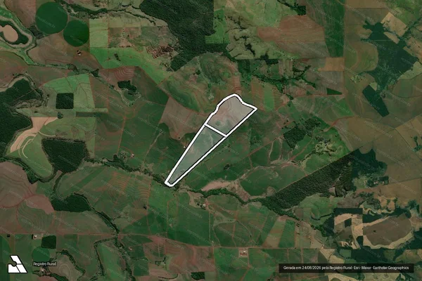 Imagem de satélite de Sitio Sao Manoel Area 02 em ALVORADA DO SUL - PR