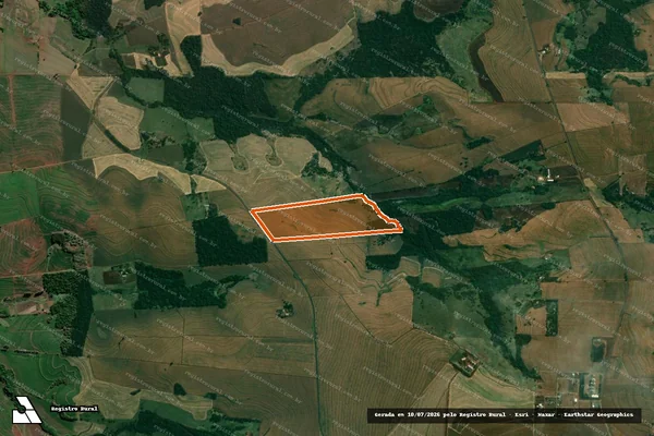 Imagem de satélite de Sítio Água o Porã em BELA VISTA DO PARAÍSO - PR