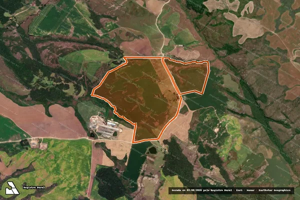 Imagem de satélite de Fazenda Benevento em CARAMBEÍ - PR