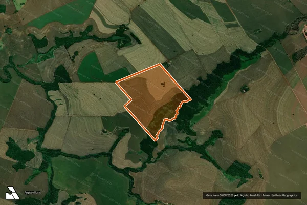 Imagem de satélite de Fazenda Santa Rita em JAGUAPITÃ - PR