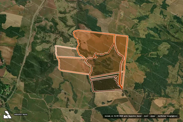 Imagem de satélite de Fazenda Olhos D Agua em TAMARANA - PR