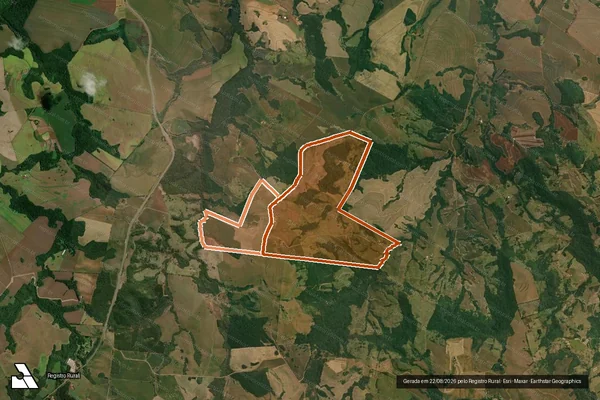Imagem de satélite de FAZENDA VM em TAMARANA - PR