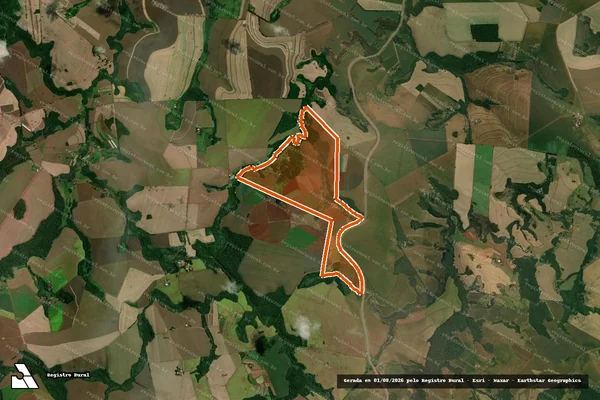 Imagem de satélite de Fazenda Santa Maria em TAMARANA - PR