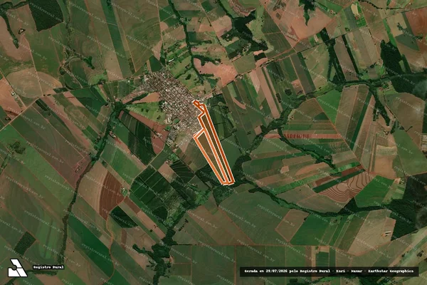 Imagem de satélite de Lote de terras sob n. 295-REM-1-B em FLORAÍ - PR