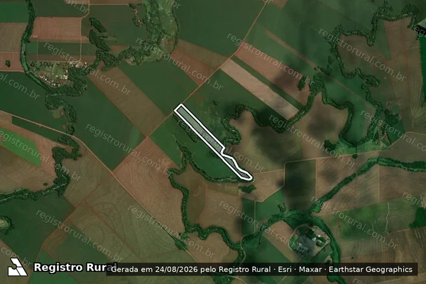 Imagem de satélite de Sitio Sao Luiz Lote N 123 B em MARIALVA - PR
