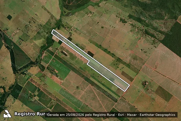 Imagem de satélite de Sitio Santa Maria em LOANDA - PR